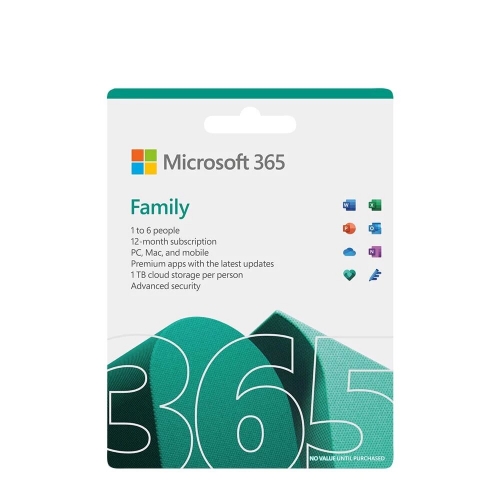 Microsoft 365 Family AllLng Sub PK Lic 1YR Online APAC EM C2R NR 6GQ-00083